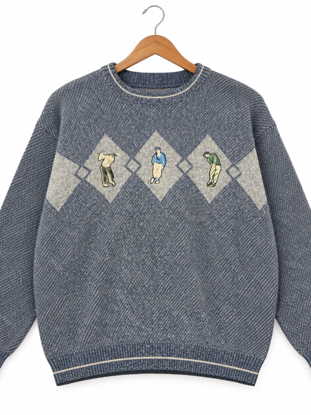 Vintage Grand Slam embroidered golf sweater in men’s size XL.